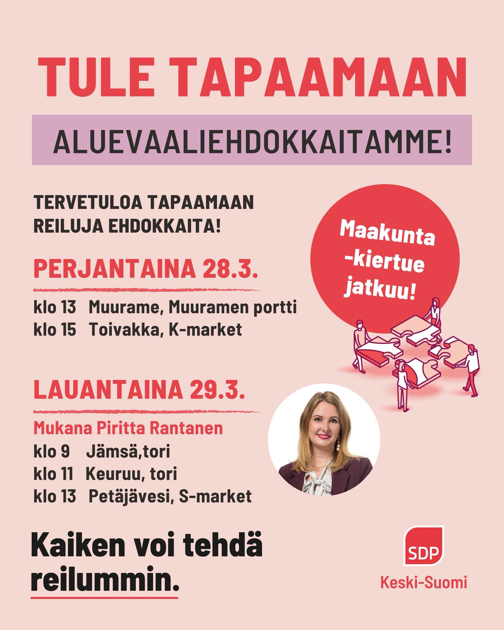 Aluevaaliehdoikkaita!