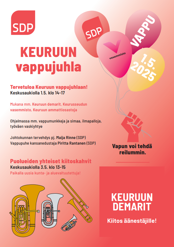 Keuruun Vappujuhlat! 1.5.2025 klo 14-17