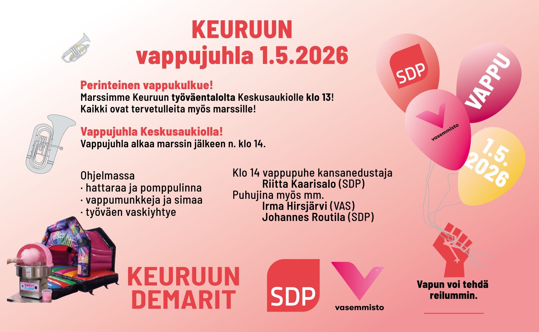 Keuruun vappujuhla 1.5.2026