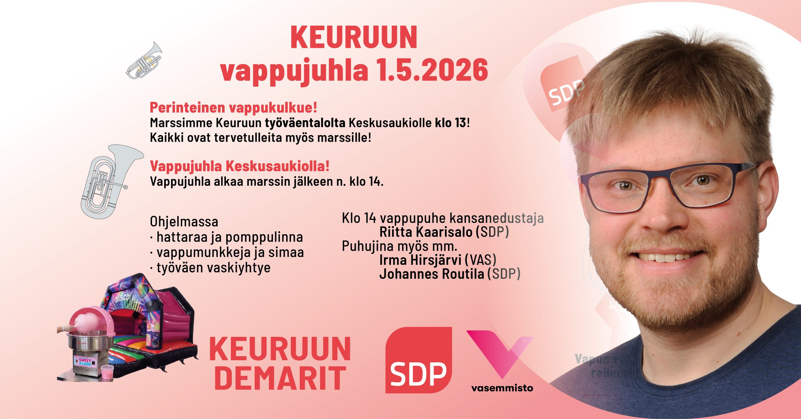 Johannes Routilan vappupuhe Keuruulla